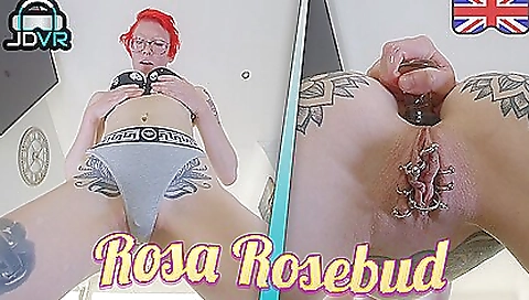 Sexy redhead enjoys anal fingering in amateur porn