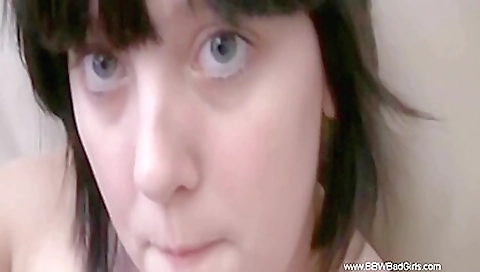 Amateur brunette milf gets spanked and fucked solo