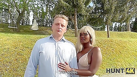 Busty blondies in her mouth getting fucked on her back