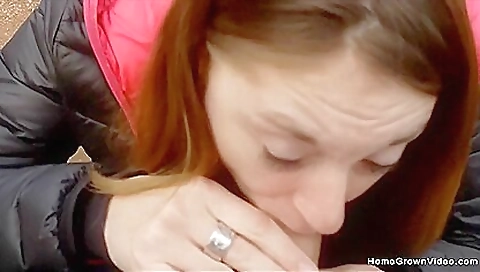 Amateur teen with a beautiful body sucks a big black cock