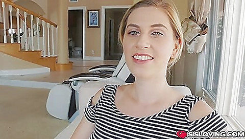 Blonde blonde sucking a big cock in a deepthroat sex video