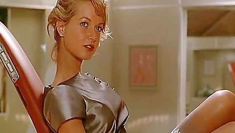 Hot blonde teen moves around the house and enjoys her sex life