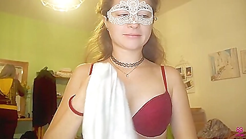 A gorgeous blonde and brunette are playing a threesome