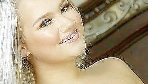 Sexy and horny blonde with a sexy smile in stepdaughter you