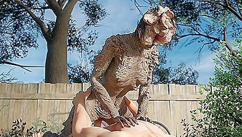 Sexy girl with small tits is using her vibrator in a vr porn video