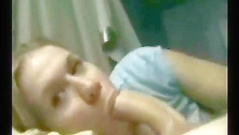 Blonde cougar in a sexy lingerie is ready to let us watch