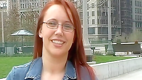 Red head slut with a nice booty gets drilled in the bedroom