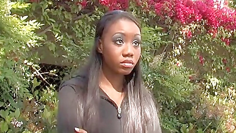 Sexy ebony girl gets cum shot from a hot dude and others